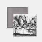 Das Tea-Party des Mad Hatter Magnet (Vorderseite/Rückseite)