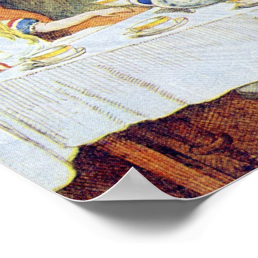 Das Tea-Party des Mad Hatter Poster (Ecke)