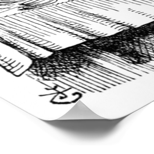 Das Tea-Party des Mad Hatter Poster (Ecke)