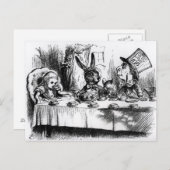 Das Tea-Party des Mad Hatter Postkarte (Vorne/Hinten)
