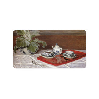 Das Tea-Set von Claude Monet Adressaufkleber