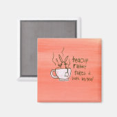 Das Teacup Rabbit nimmt ein Bad. In Tee! Magnet (Vorderseite/Rückseite)