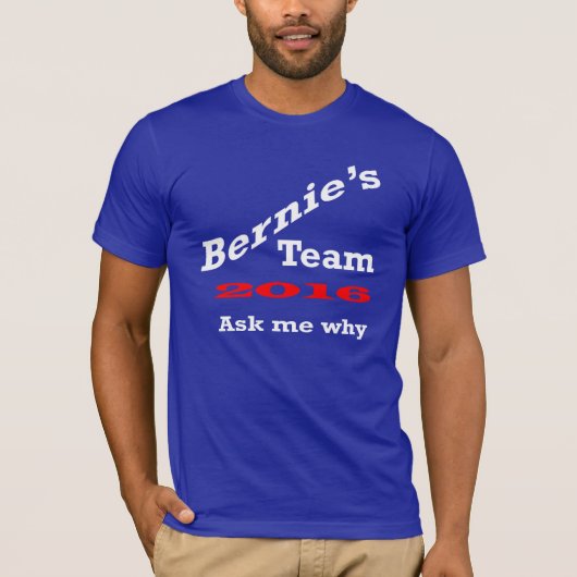 Das Team 2016 der *Bernies fragen T-Shirt (Vorderseite)