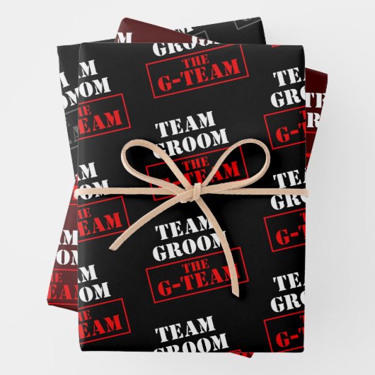 Das Team der G-Teams Geschenkpapier Set (Beispiel)