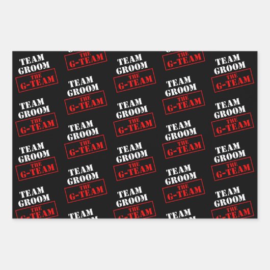 Das Team der G-Teams Geschenkpapier Set (Vorderseite)