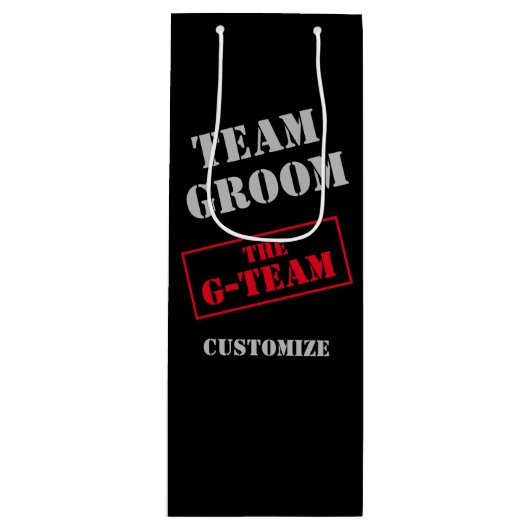 Das Team der G-Teams Geschenktüte Für Weinflaschen (Vorderseite)