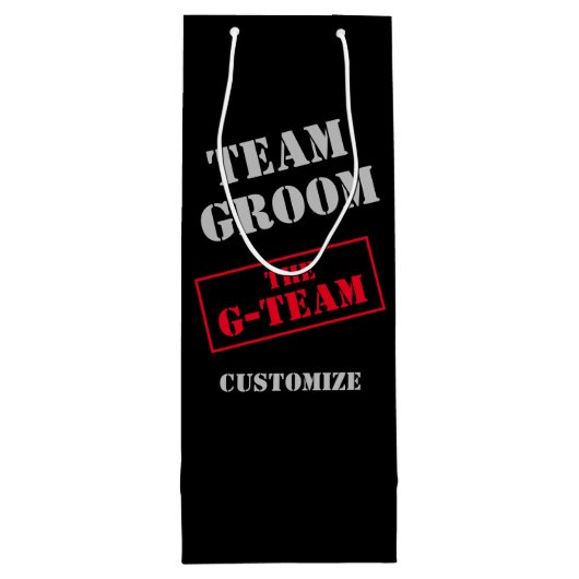 Das Team der G-Teams Geschenktüte Für Weinflaschen (Rückseite)
