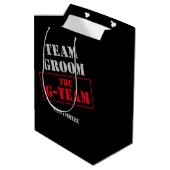Das Team der G-Teams Mittlere Geschenktüte (Rückseite Schrägansicht)