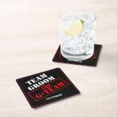 Das Team der G-Teams Rechteckiger Pappuntersetzer (Vor Ort)