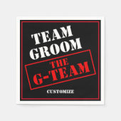 Das Team der G-Teams Serviette (Vorderseite)