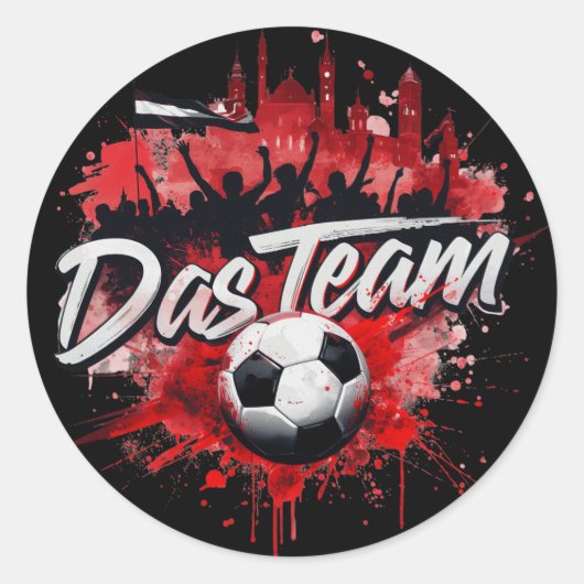 Das Team - der Spitzname der österreichischen Mann Runder Aufkleber (Vorderseite)