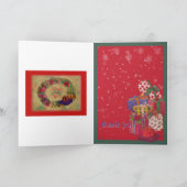 das teddybear Weihnachten danken Ihnen sich Dankeskarte (Innenseite)