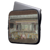 Das Tee-Depot (Gouache auf Seide) Laptopschutzhülle (Vorderseite Links)