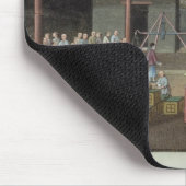 Das Tee-Depot (Gouache auf Seide) Mousepad (Ecke)