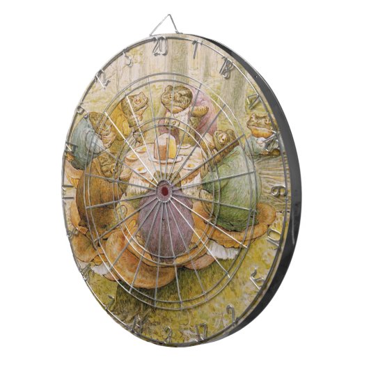 Das Tee-Party der Toads (von Beatrix Potter) Dartscheibe (Vorderseite rechts)