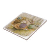 Das Tee-Party der Toads (von Beatrix Potter) Fliese (Seite)