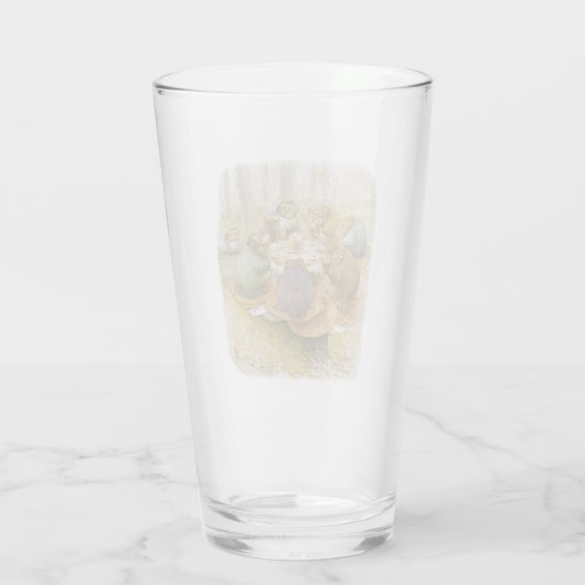Das Tee-Party der Toads (von Beatrix Potter) Glas (Rückseite)