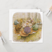 Das Tee-Party der Toads (von Beatrix Potter) Karte (Vorderseite/Rückseite Beispiel)