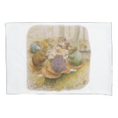 Das Tee-Party der Toads (von Beatrix Potter) Kissenbezug (Vorderseite-Links)