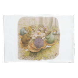 Das Tee-Party der Toads (von Beatrix Potter) Kissenbezug