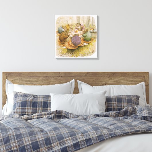 Das Tee-Party der Toads (von Beatrix Potter) Leinwanddruck (Insitu (Schlafzimmer))