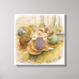 Das Tee-Party der Toads (von Beatrix Potter) Leinwanddruck