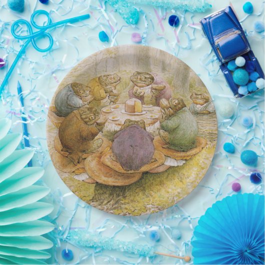 Das Tee-Party der Toads (von Beatrix Potter) Pappteller (Party)