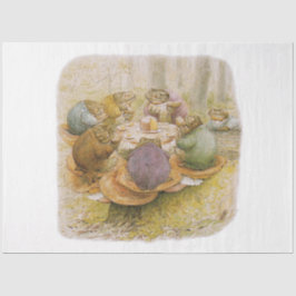 Das Tee-Party der Toads (von Beatrix Potter) Seidenpapier