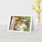 DAS TEE-PARTY DES MAD HATTER KARTE (Gelbe Blume)