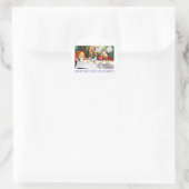 DAS TEE-PARTY DES MAD HATTER RUNDER AUFKLEBER (Tasche)