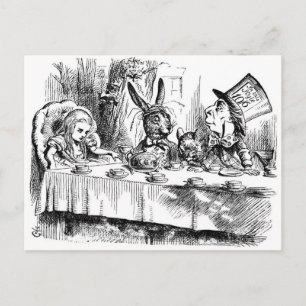 Das Teetrinken des verrückten Hutmachers Postkarte