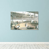 Das Telegrafenkabel in den Tanks an den beiden Leinwanddruck (Insitu (Holzboden))