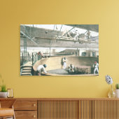 Das Telegrafenkabel in den Tanks an den beiden Leinwanddruck (Insitu (Wohnzimmer))