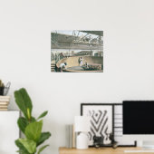 Das Telegrafenkabel in den Tanks an den beiden Poster (Heimbüro)