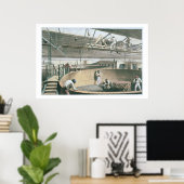 Das Telegrafenkabel in den Tanks an den beiden Poster (Heimbüro)