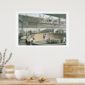 Das Telegrafenkabel in den Tanks an den beiden Poster (Küche)