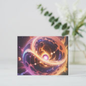 das Teleskop für den Webspace, Postkarte (Stehend Vorderseite)