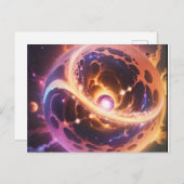 das Teleskop für den Webspace, Postkarte (Vorne/Hinten)