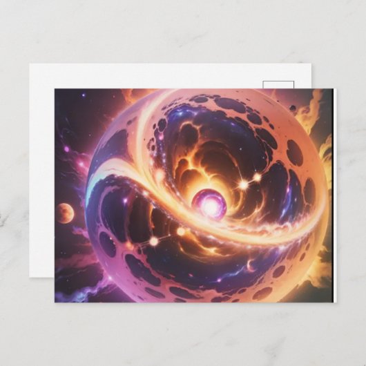 das Teleskop für den Webspace, Postkarte (Vorne/Hinten)