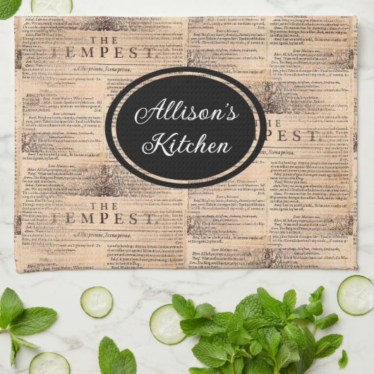 Das Tempest Shakespeare Personalisiert Kitetücher Geschirrtuch (Gefaltet)