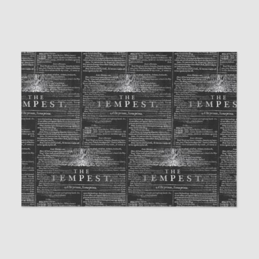 Das Tempest Shakespeare Play Tissue Seidenpapier (Vorderseite)