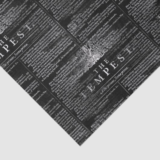 Das Tempest Shakespeare Play Tissue Seidenpapier (Ausschnitt)