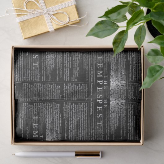 Das Tempest Shakespeare Play Tissue Seidenpapier (Geschenk)