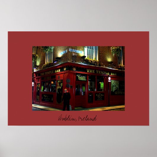 Das Temple-Bar Poster (Vorne)