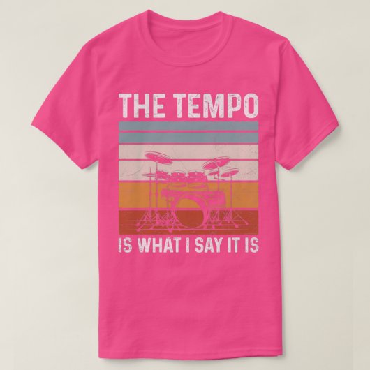 Das Tempo ist, was ich sage, es ist Design für ein T-Shirt (Design vorne)