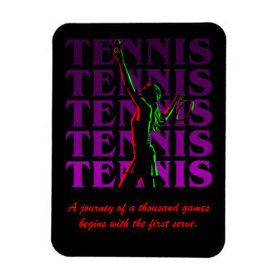 Das Tennis der Flexi Magnet-Frauen 1 lila Magnet