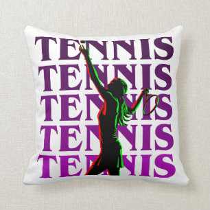 Das Tennis der Kissen-Frauen 1 lila Licht Kissen