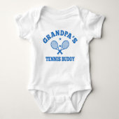 Das Tennis-Freund des Großvaters Baby Strampler (Vorderseite)