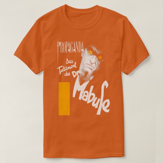 Das Testament von Dr. Mabuse T-Shirt (Design vorne)