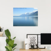 Das Teton-Gebirge mit Blick auf den Jenny-See Poster (Heimbüro)